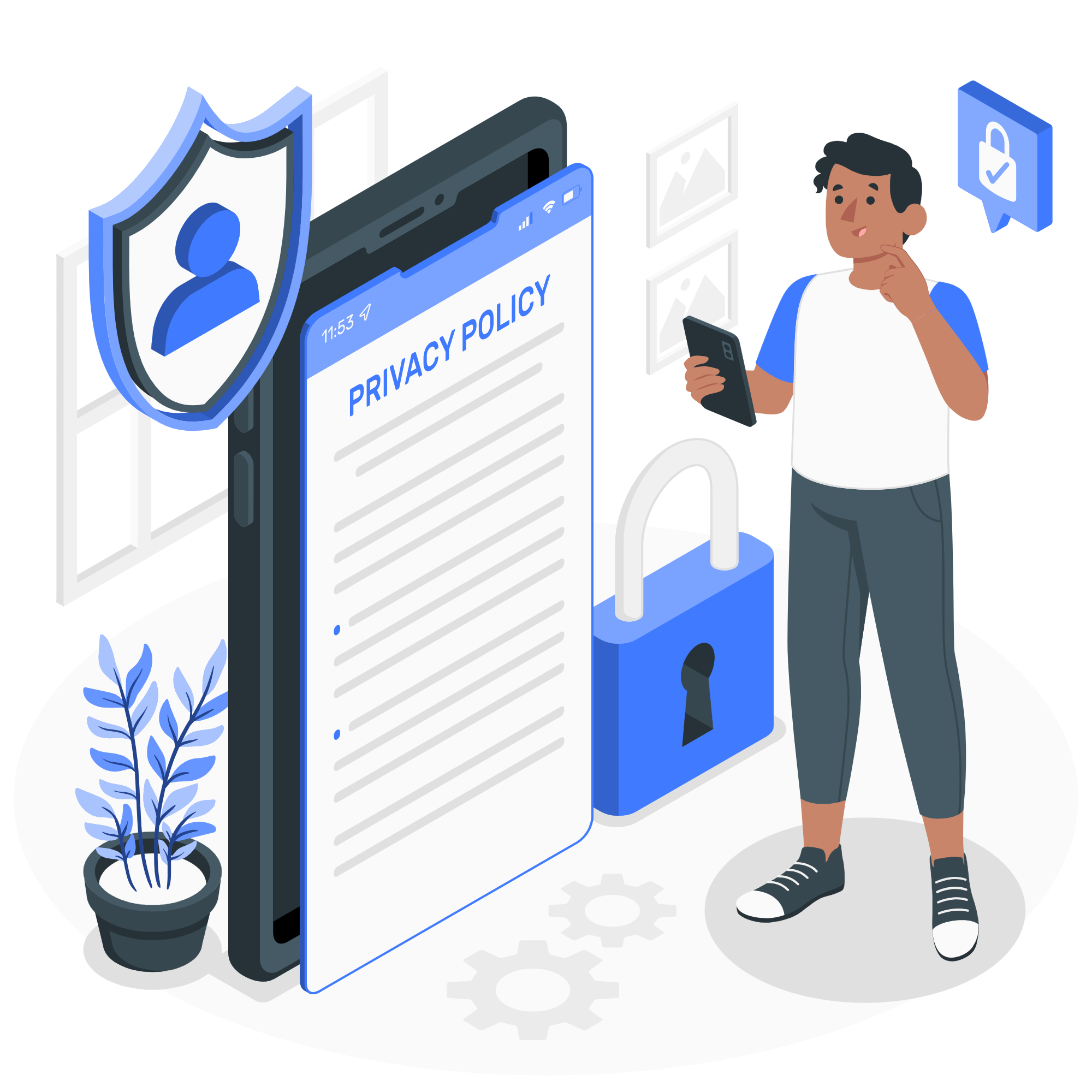 Privacy and Security Illustration